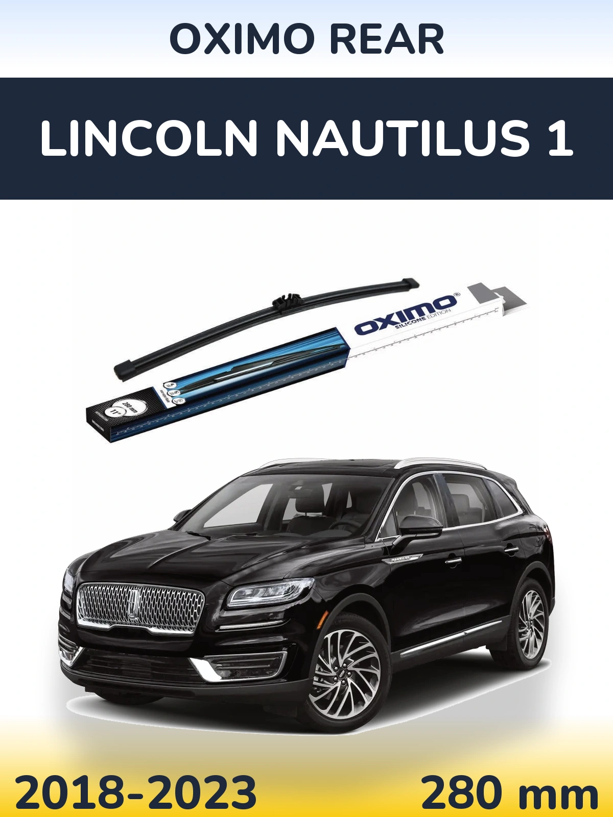 Rear wiper blade Oximo Rear 280 mm for Lincoln Nautilus 1 2018-2023