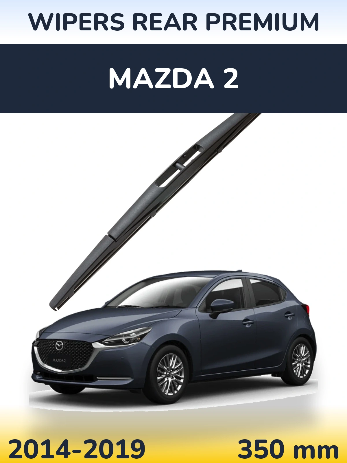 Rear wiper blade WIPERS REAR PREMIUM 350 mm for Mazda 2 2014-2019