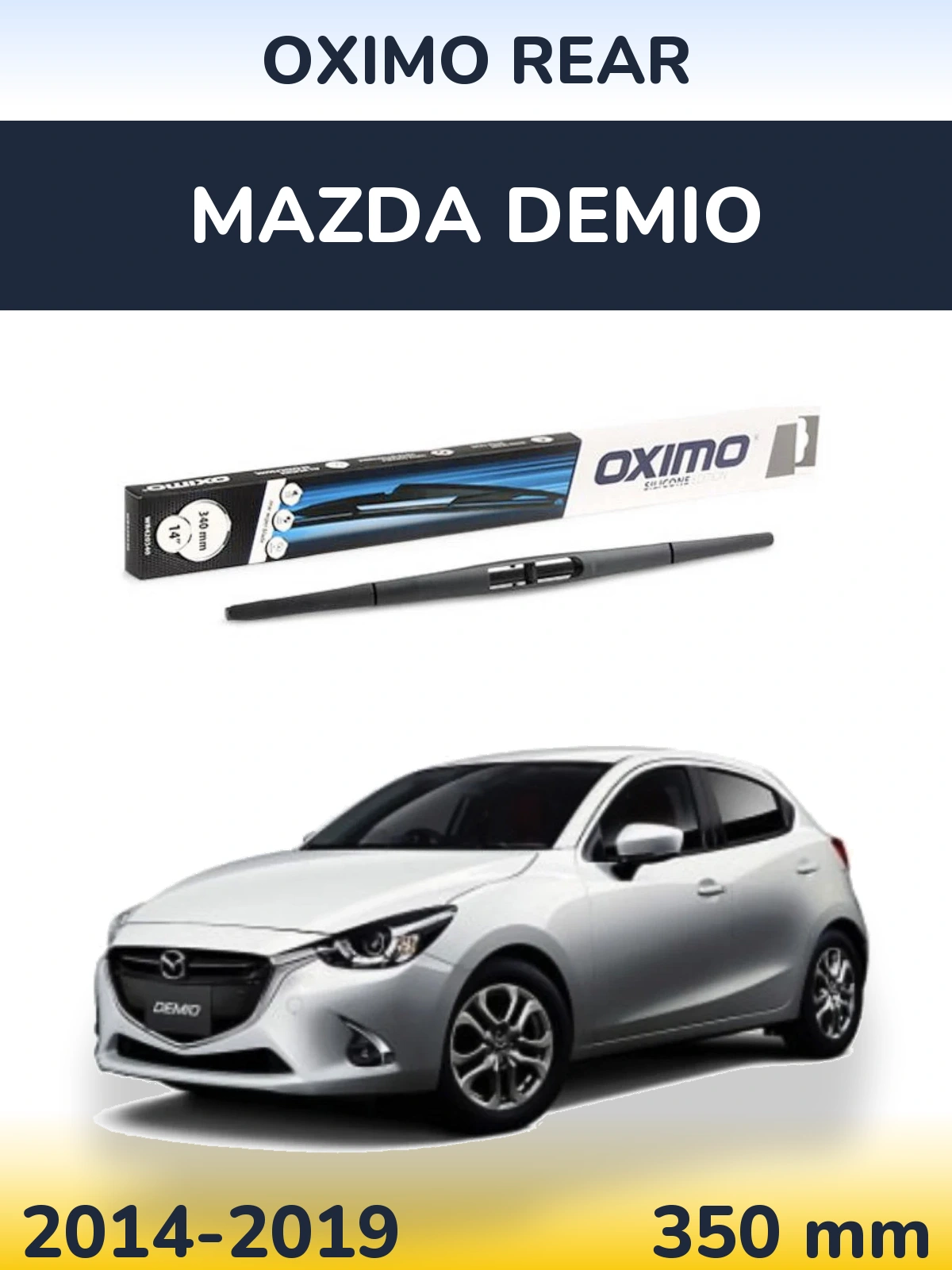 Rear wiper blade Oximo Rear 350 mm for Mazda Demio 2014-2019