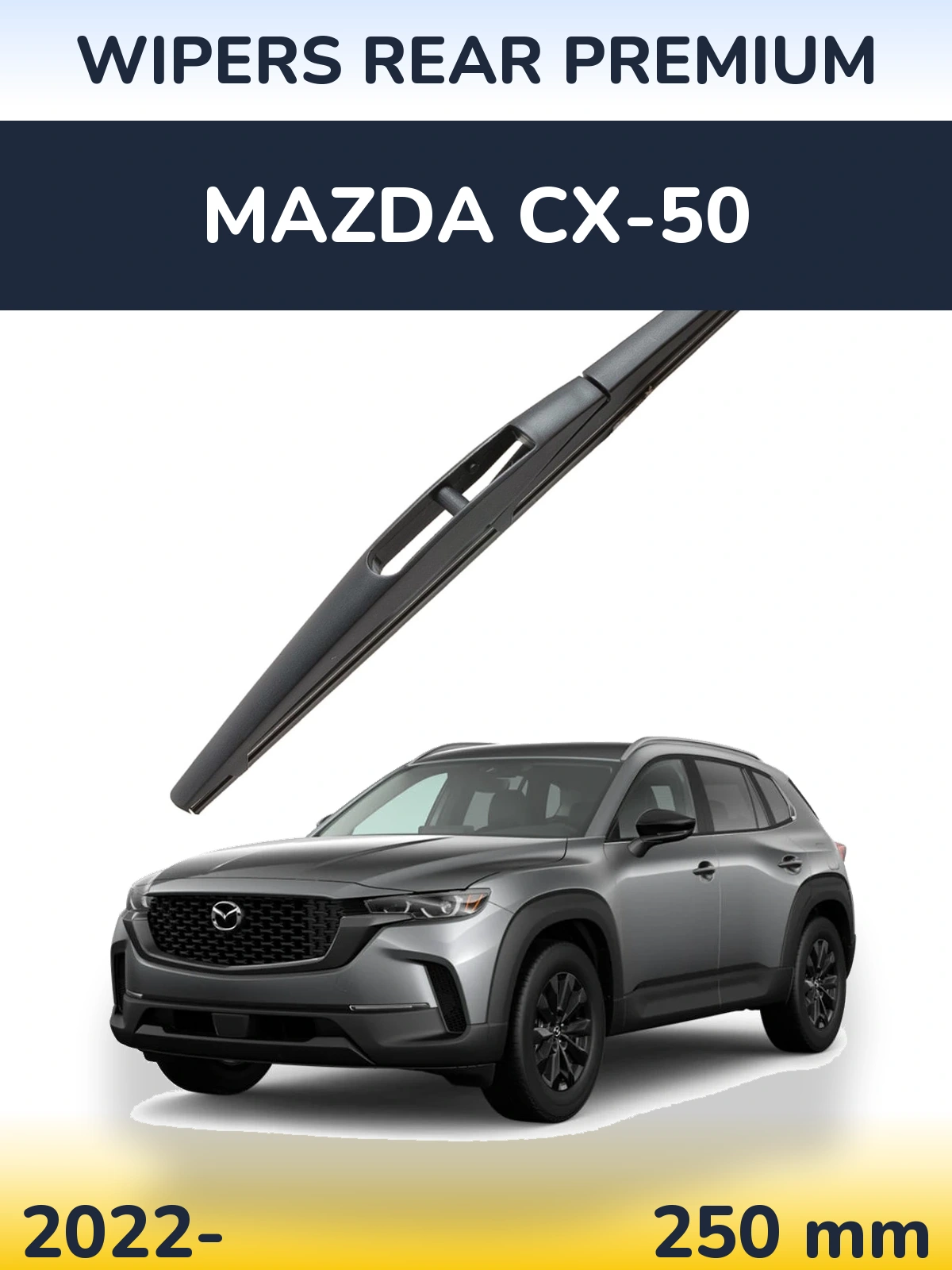 Rear wiper blade WIPERS REAR PREMIUM 250 mm for Mazda CX-50 2022-2026
