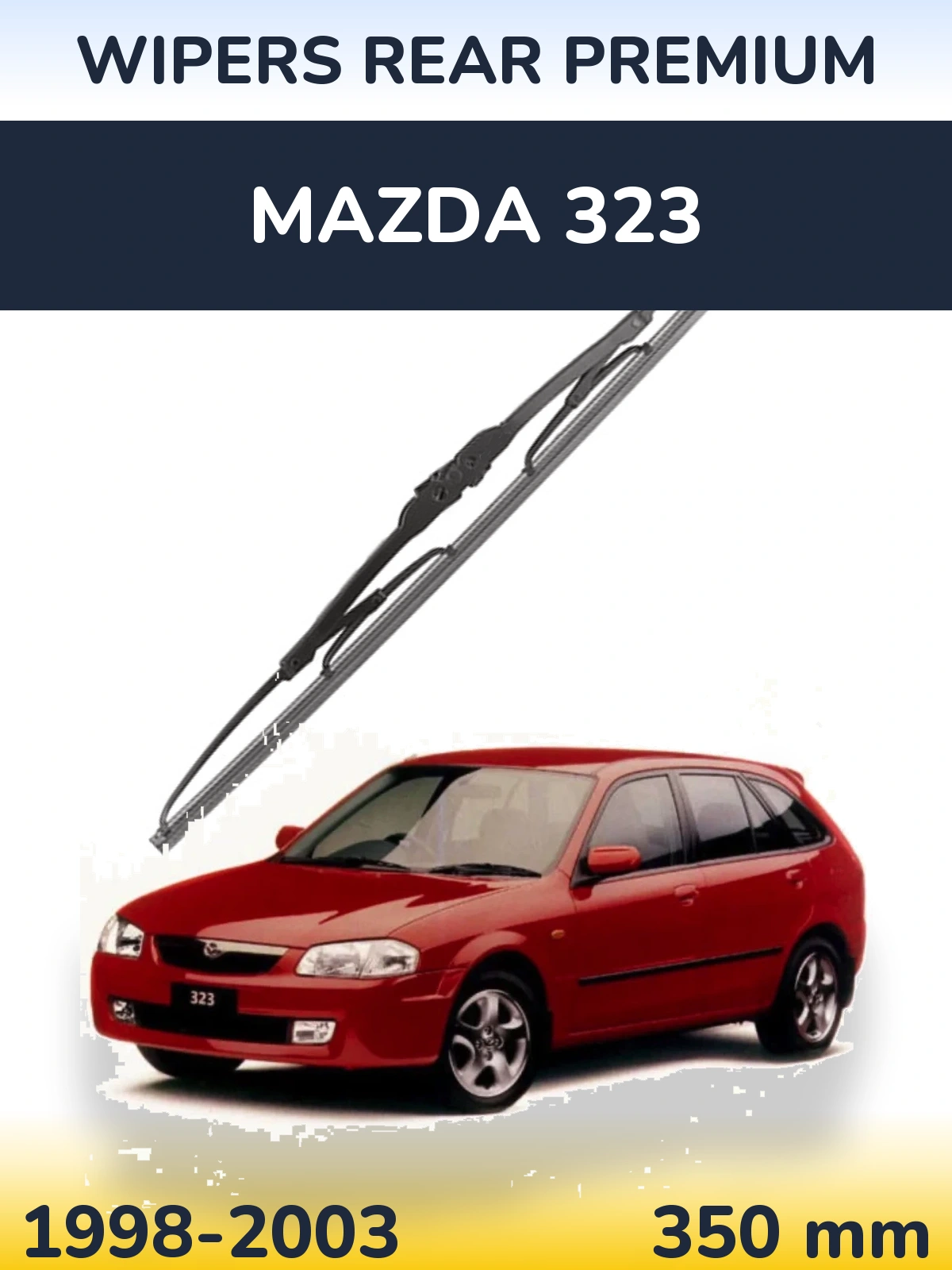 Rear wiper blade WIPERS REAR PREMIUM 350 mm for Mazda 323 1998-2003