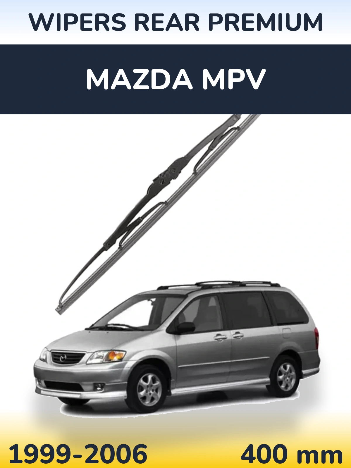 Rear wiper blade WIPERS REAR PREMIUM 400 mm for Mazda MPV 1999-2006