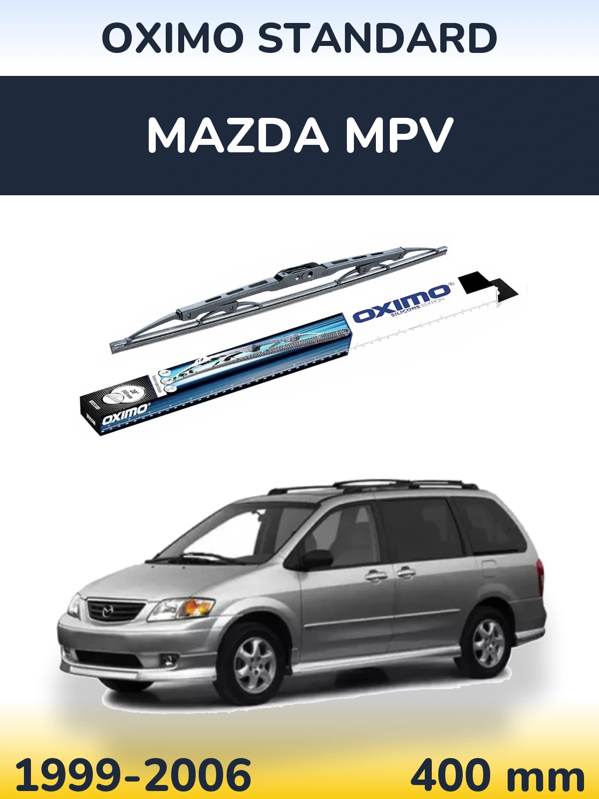 Rear wiper blade Oximo Standard 400 mm for Mazda MPV 1999-2006
