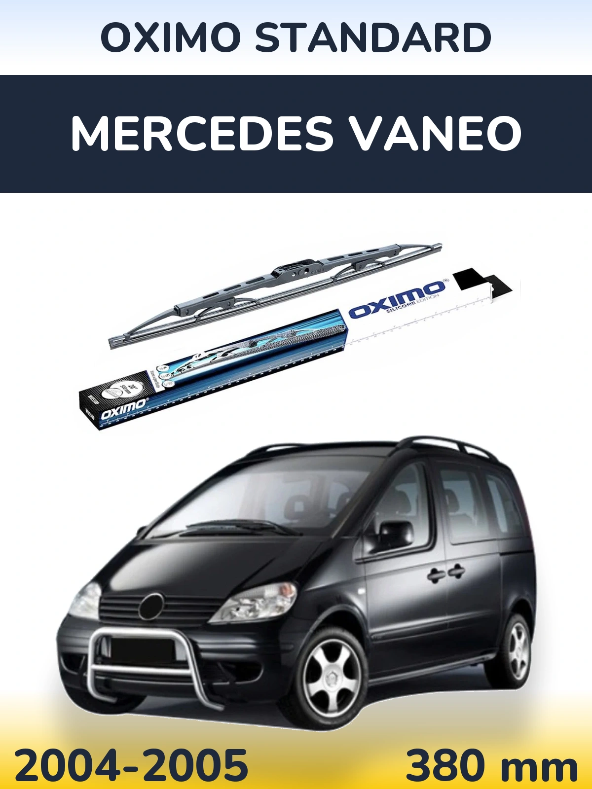 Rear wiper blade Oximo Standard 375 mm for Mercedes Vaneo 2004-2005