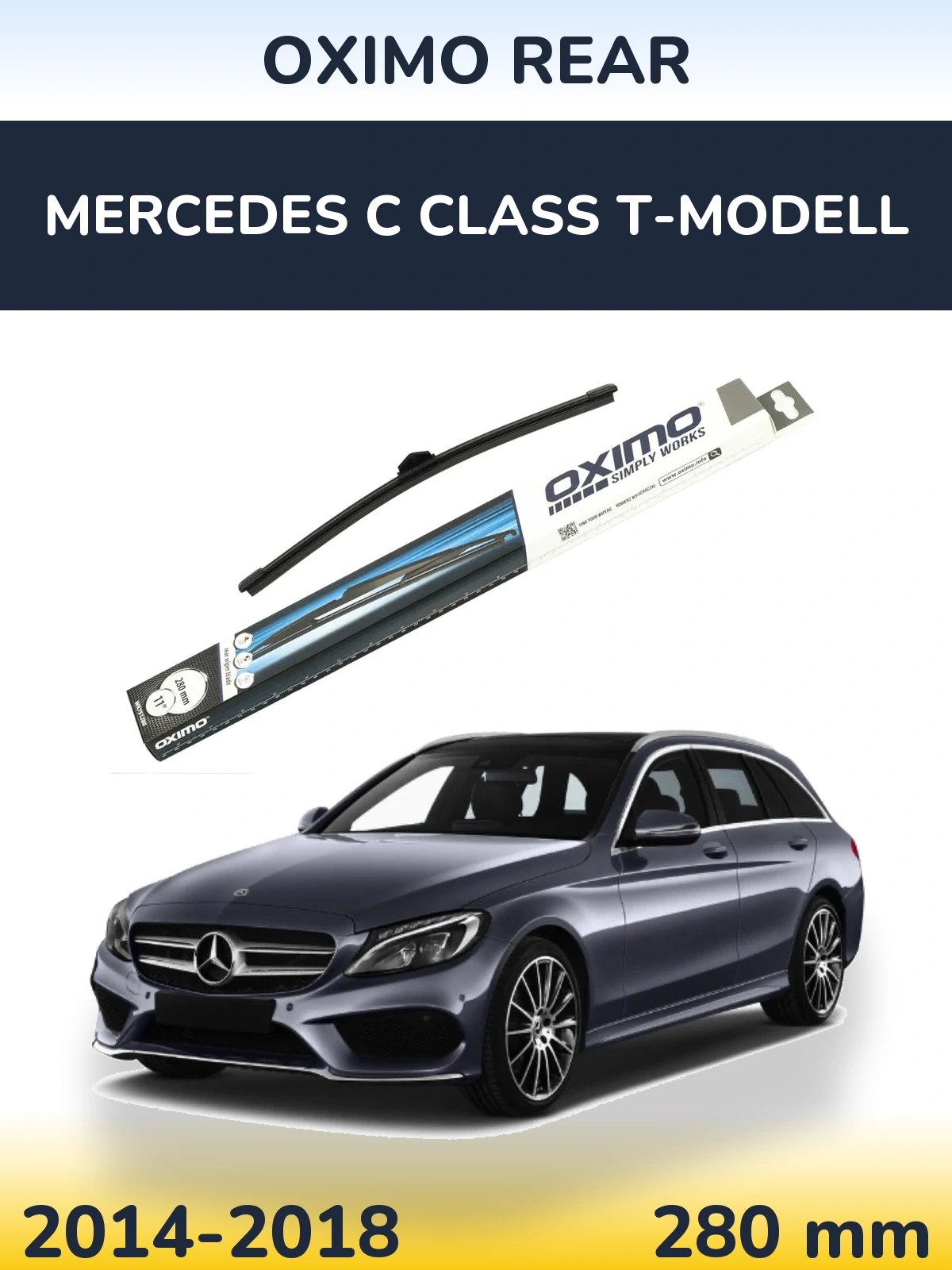 Rear wiper blade Oximo Rear 280 mm for Mercedes C Class T-Modellol 2014-2018