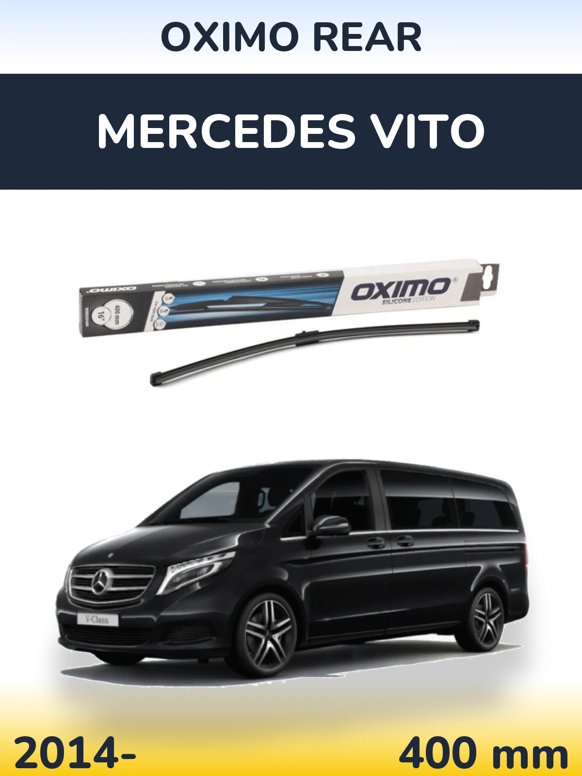 Rear wiper blade Oximo Rear 400 mm for Mercedes Vito 2014-2026