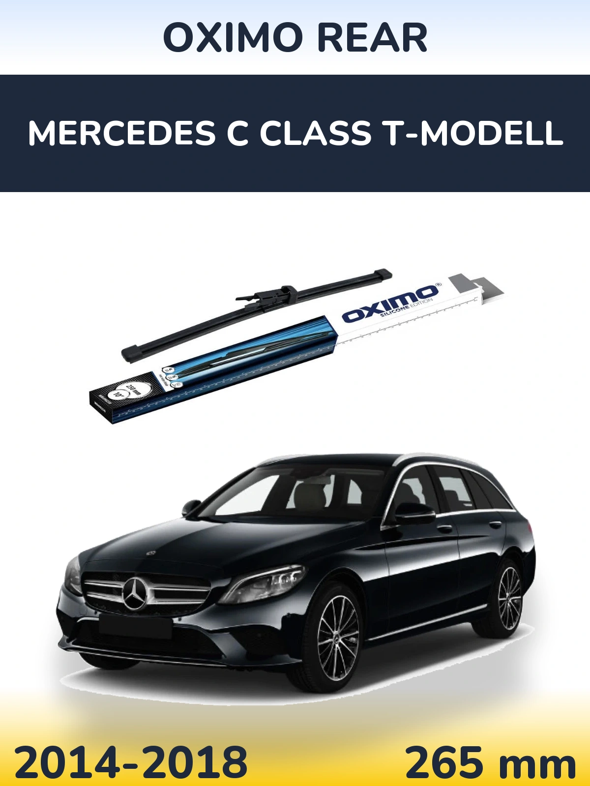 Rear wiper blade Oximo Rear 250 mm for Mercedes C Class T-Modellol 2014-2018