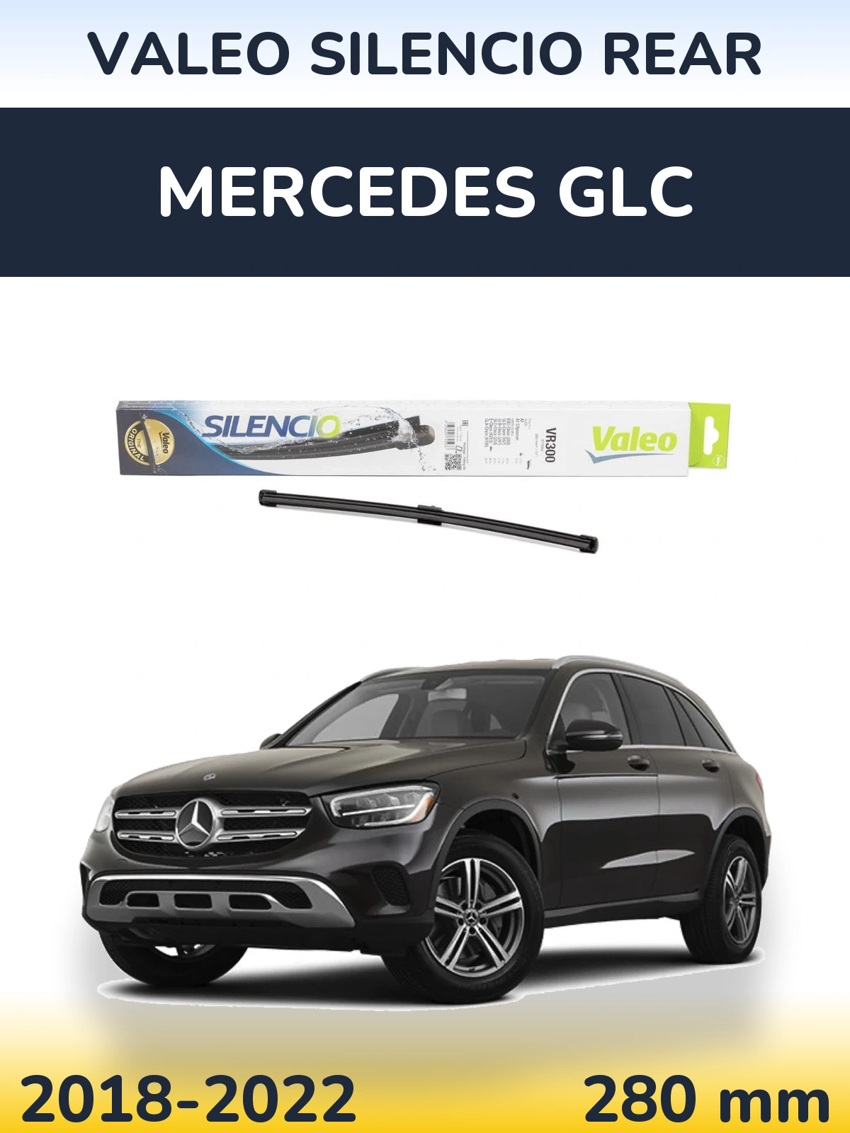 Rear wiper blade Valeo Silencio Rear 285 mm for Mercedes GLC 2018-2022