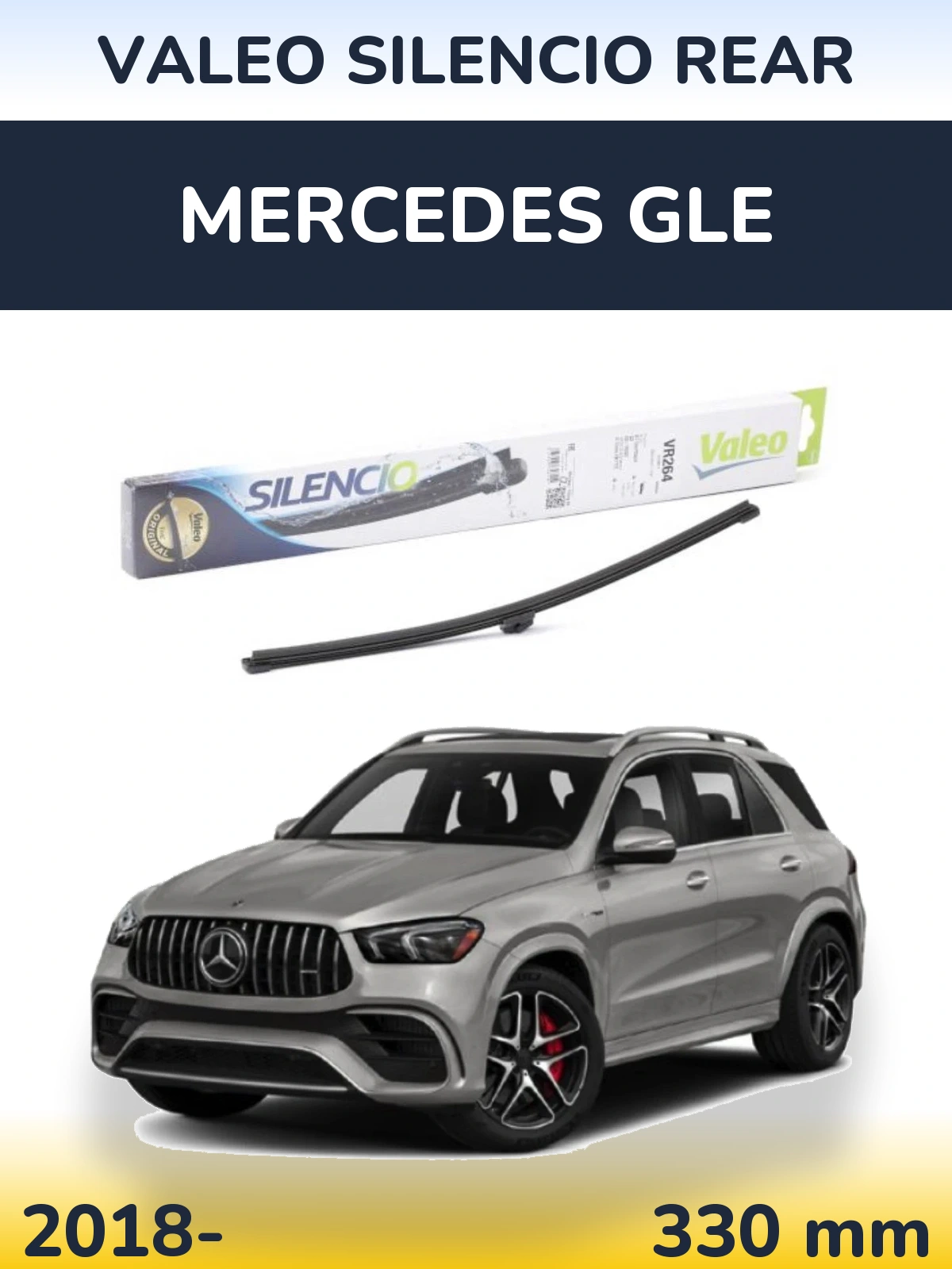 Rear wiper blade Valeo Silencio Rear 320 mm for Mercedes GLE 2018-2026