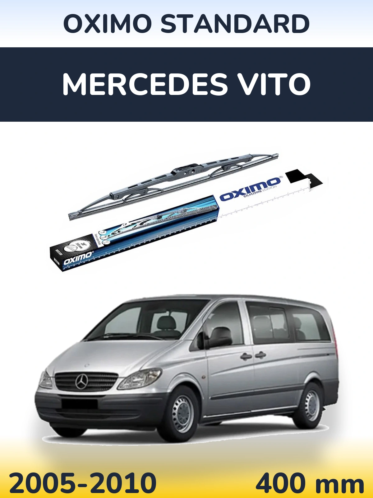 Rear wiper blade Oximo Standard 400 mm for Mercedes Vito 2005-2010