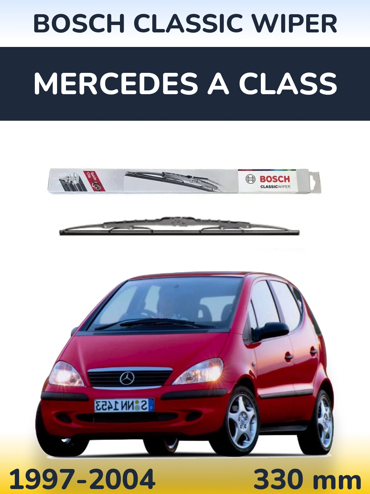 Задний дворник BOSCH Classic Wiper 340 мм для Mercedes A Class 1997-2004