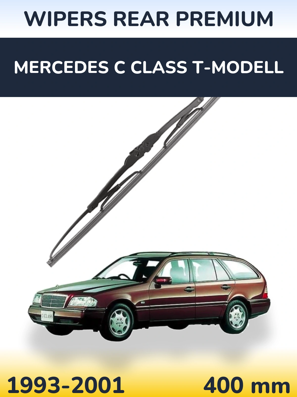 Rear wiper blade WIPERS REAR PREMIUM 400 mm for Mercedes C Class T-Modellol 1993-2001