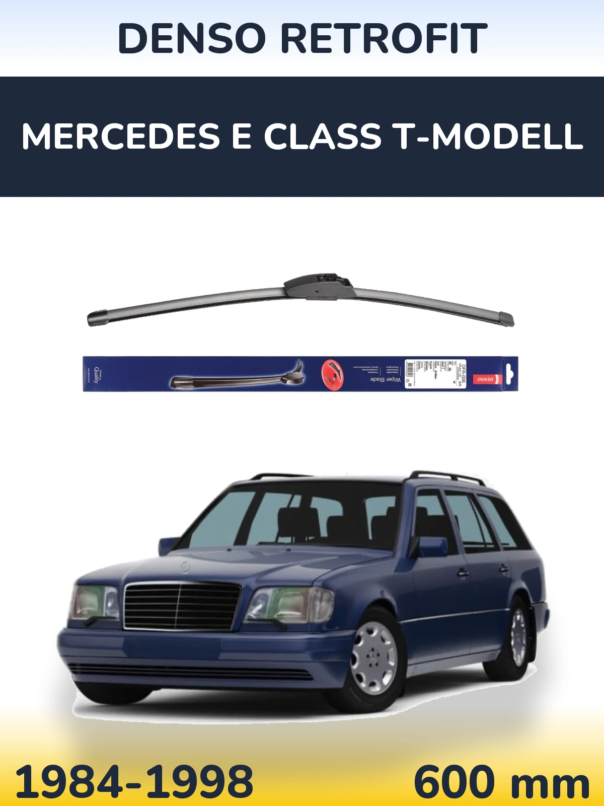 Передня щітка Denso Retrofit 600 мм для Mercedes E Class T-Модельl 1984-1998