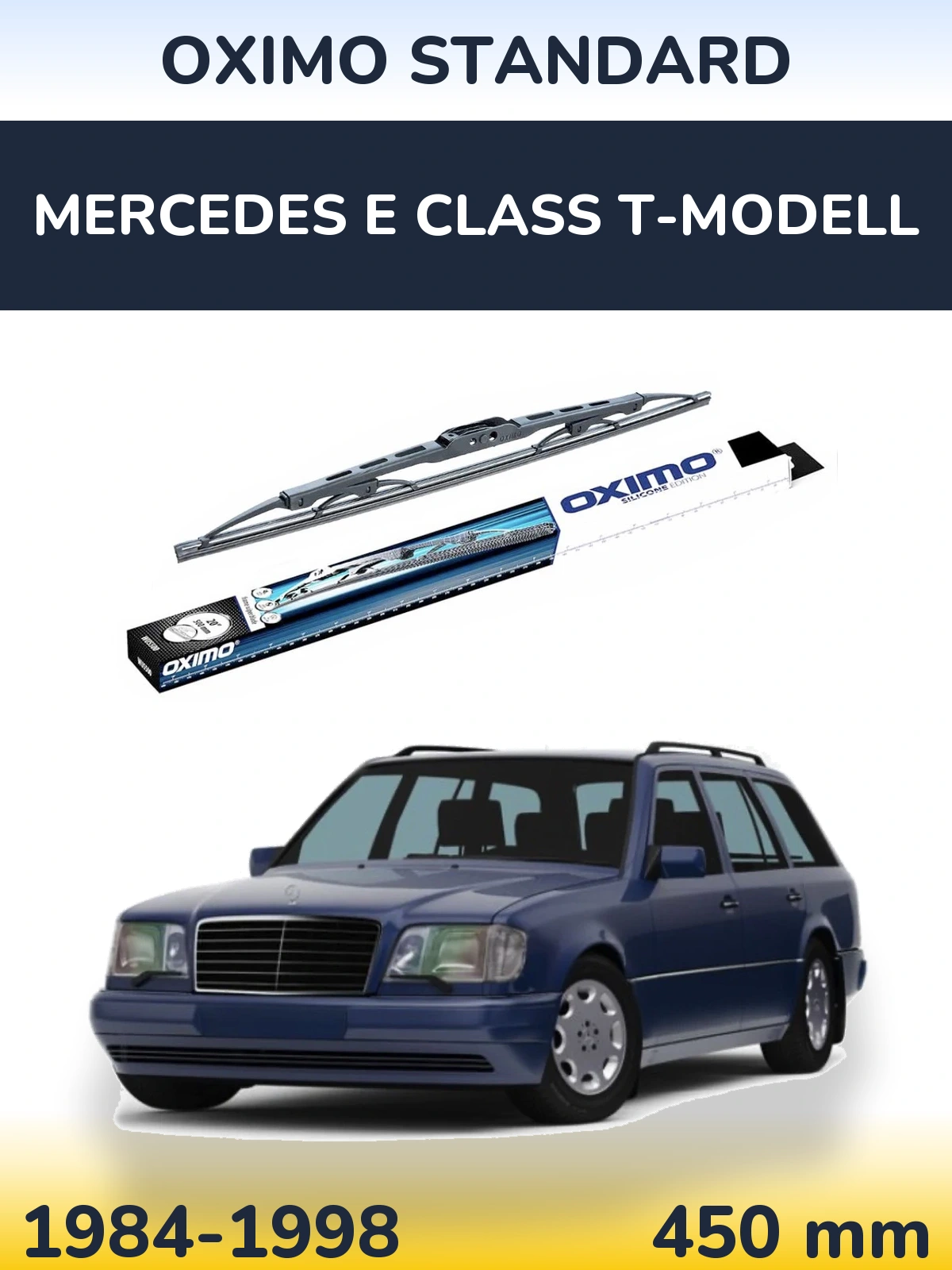 Rear wiper blade Oximo Standard 450 mm for Mercedes E Class T-Modellol 1984-1998