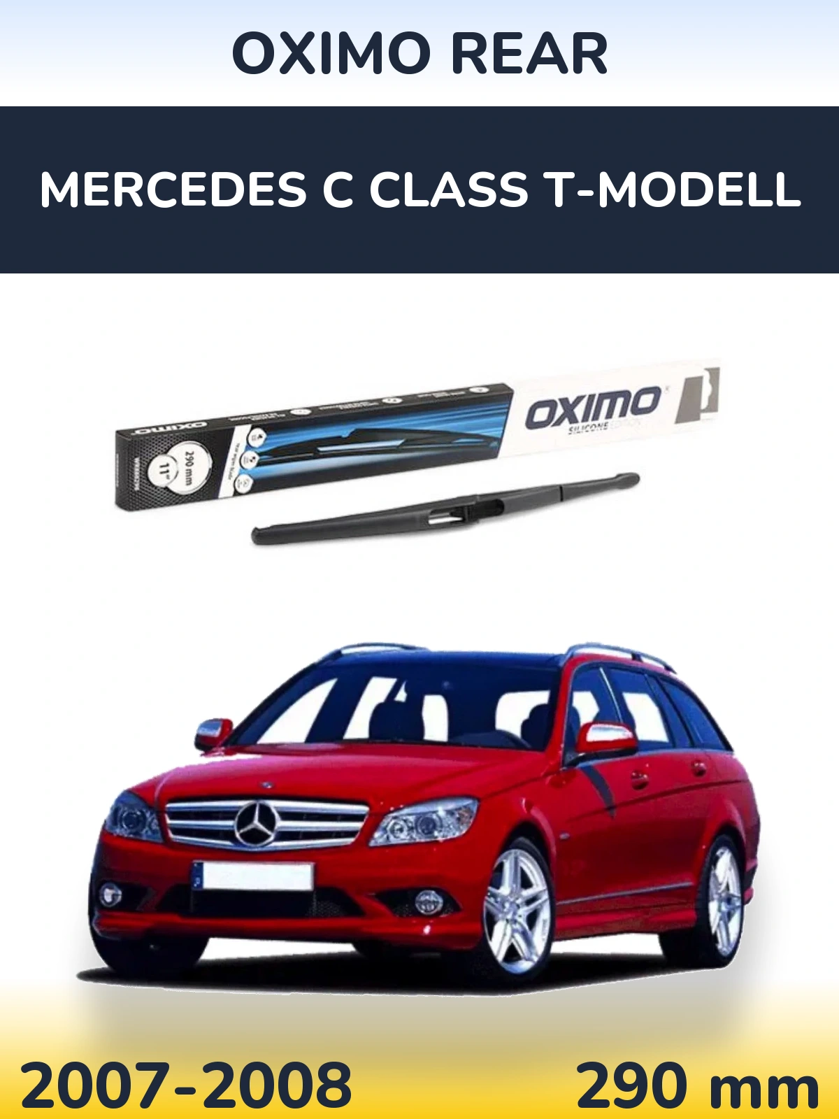 Rear wiper blade Oximo Rear 290 mm for Mercedes C Class T-Modellol 2007-2008