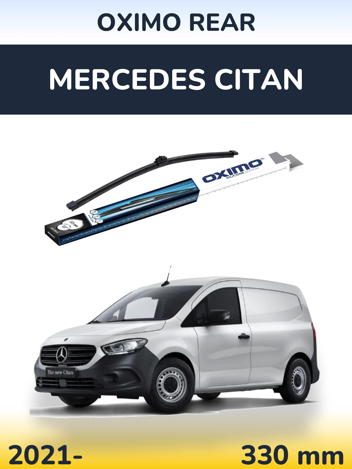 Rear wiper blade Oximo Rear 325 mm for Mercedes Citan 2021-2026