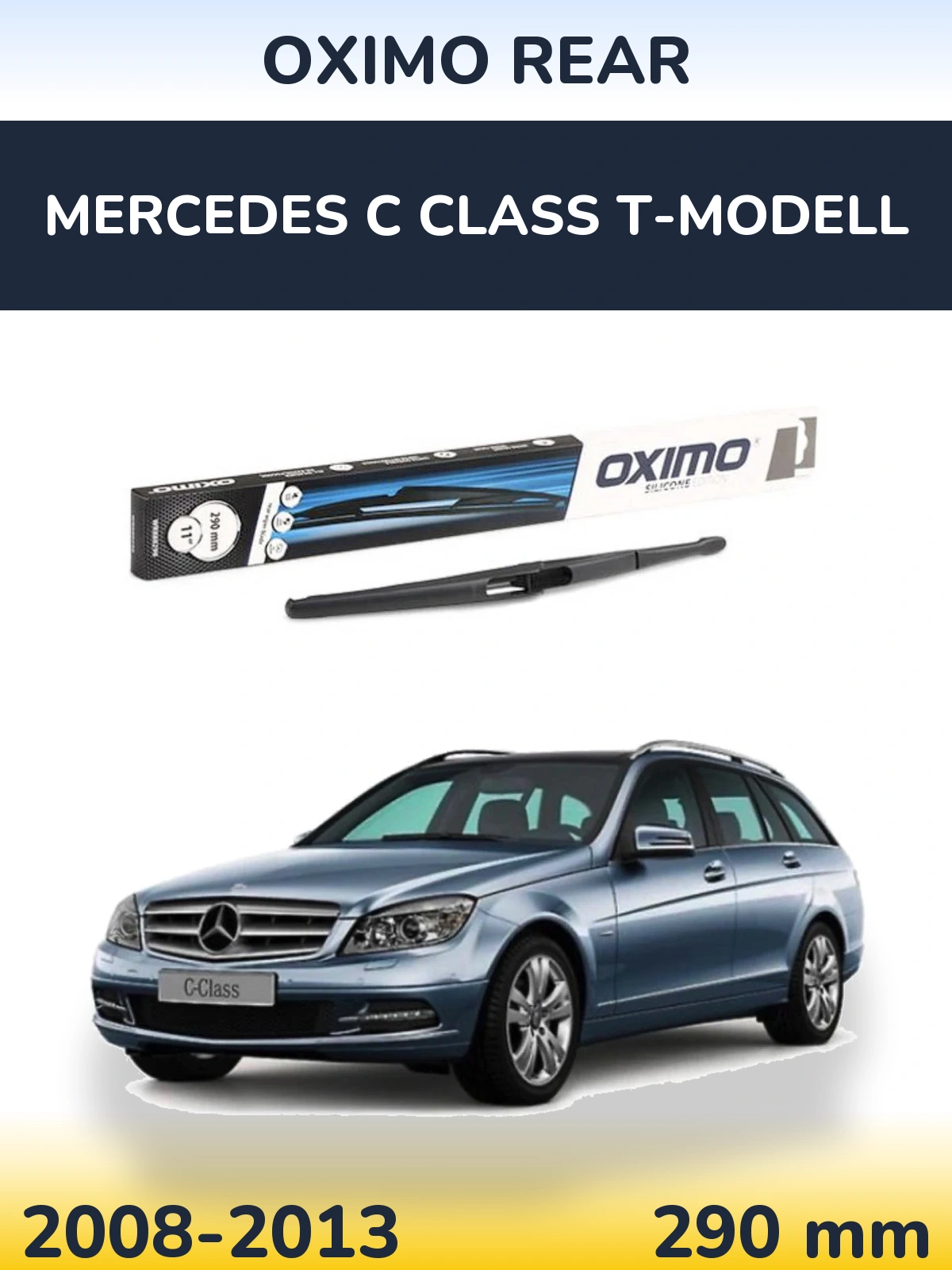 Rear wiper blade Oximo Rear 290 mm for Mercedes C Class T-Modellol 2008-2013