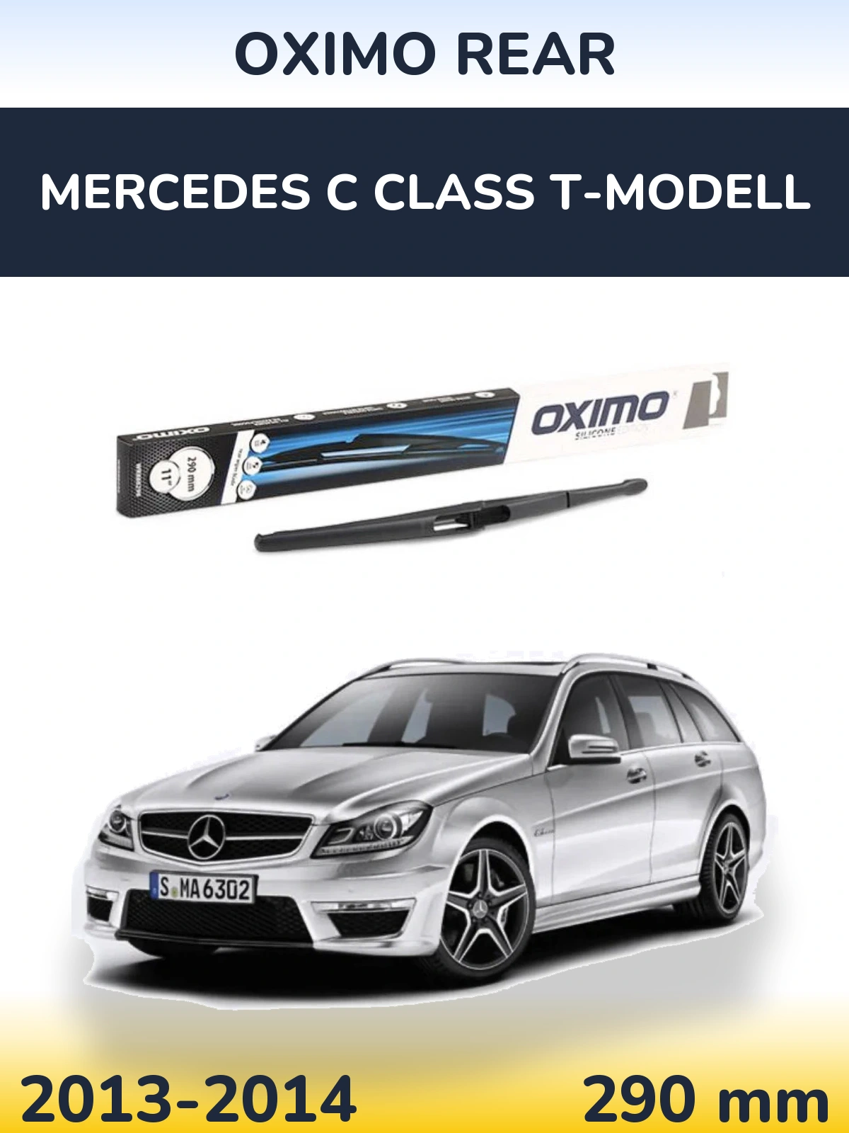 Rear wiper blade Oximo Rear 290 mm for Mercedes C Class T-Modellol 2013-2014