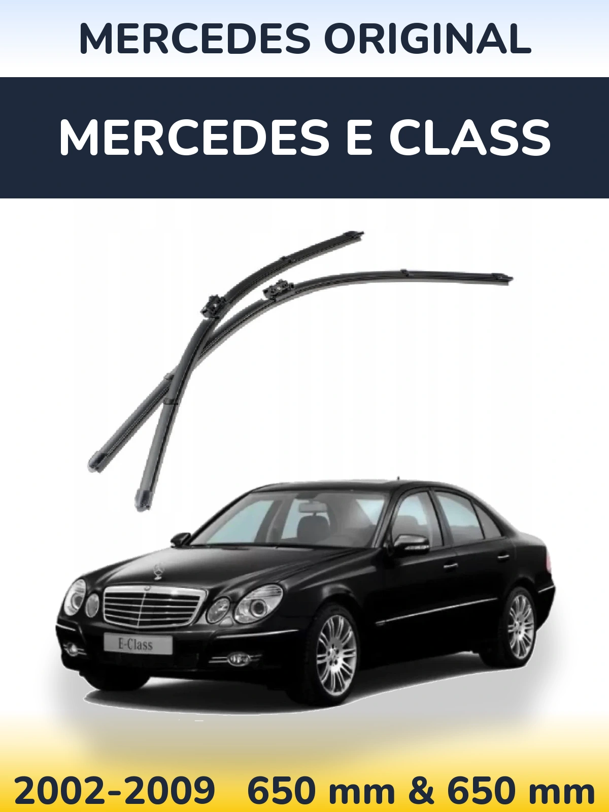 Комплект передніх щіток Mercedes OEM Mercedes Original 650 & 650 мм для Mercedes E Class 2002-2009