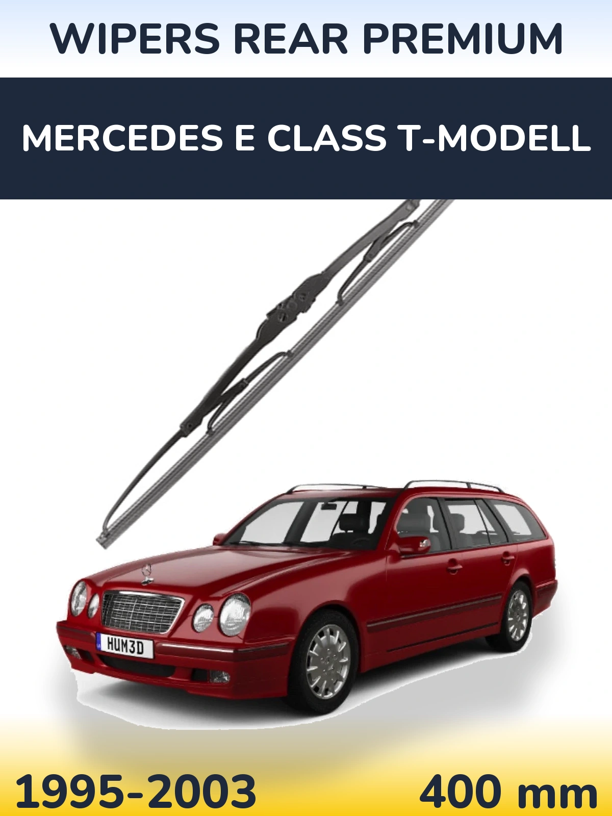 Rear wiper blade WIPERS REAR PREMIUM 400 mm for Mercedes E Class T-Modellol 1995-2003