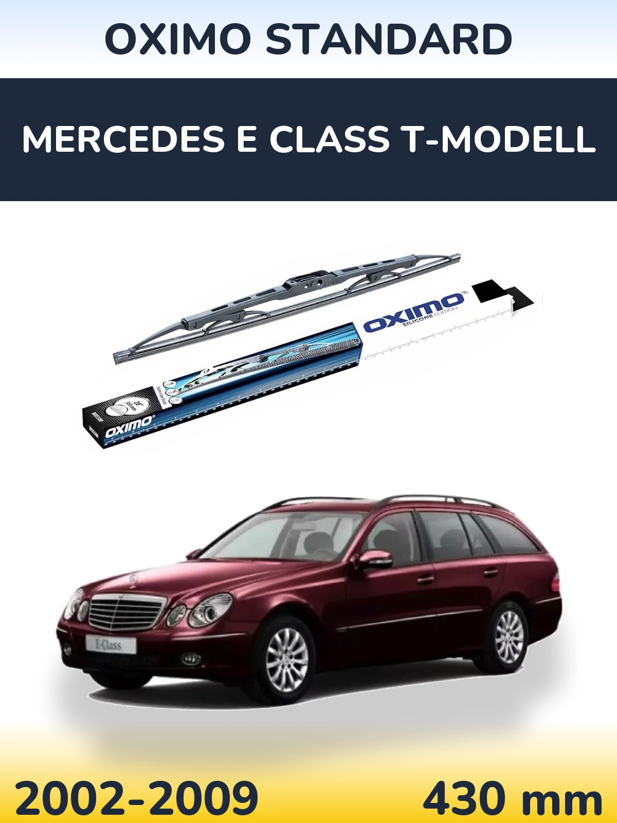 Rear wiper blade Oximo Standard 425 mm for Mercedes E Class T-Modellol 2002-2009