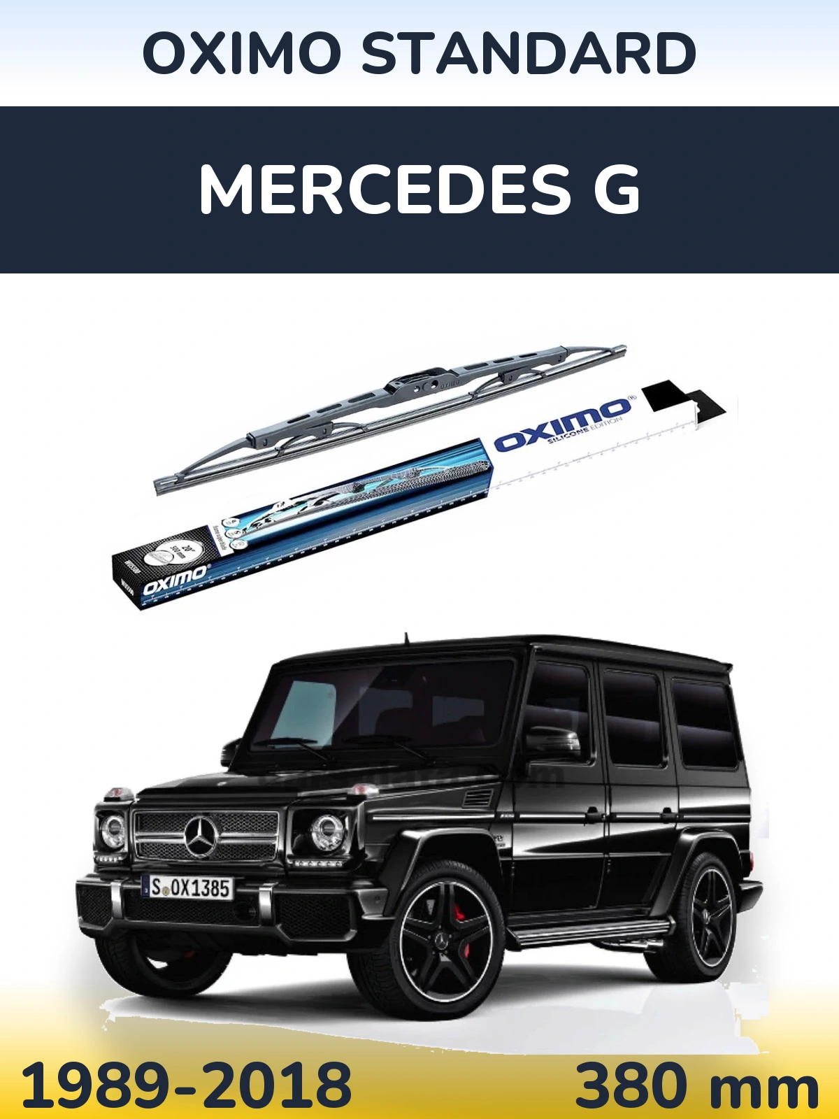 Rear wiper blade Oximo Standard 375 mm for Mercedes G 1989-2018