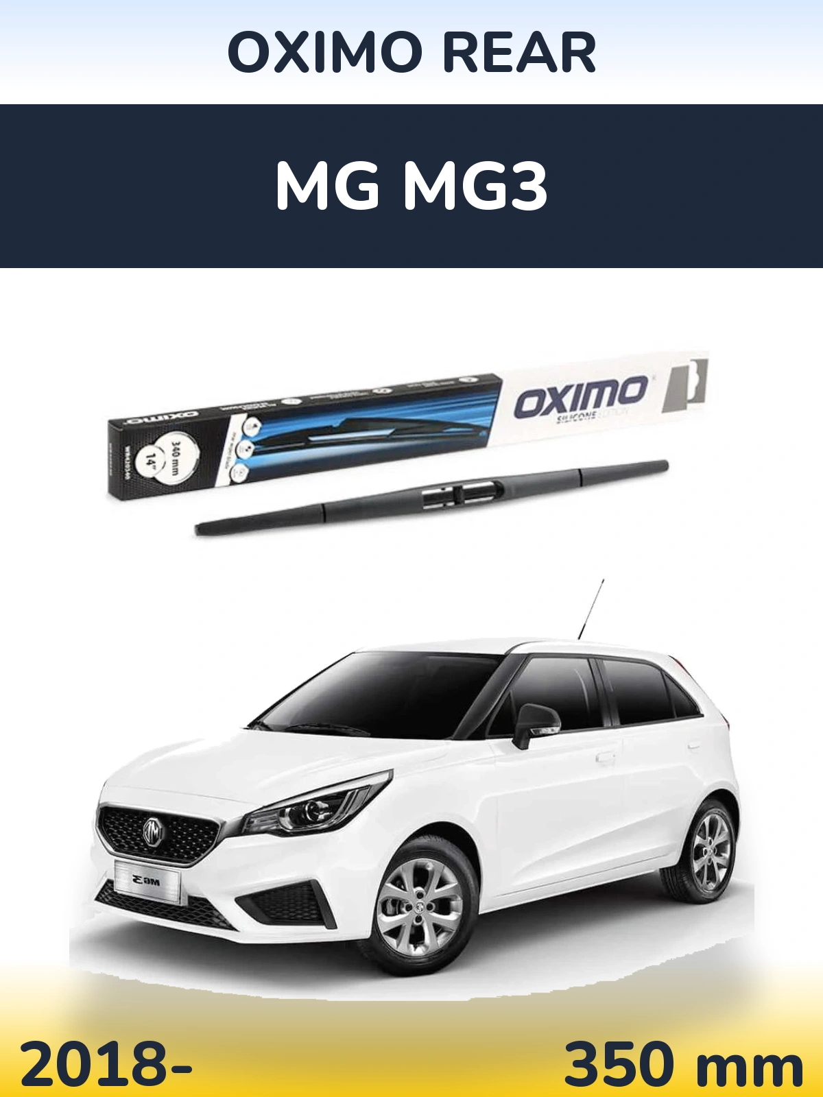 Rear wiper blade Oximo Rear 350 mm for MG MG3 2018-2026