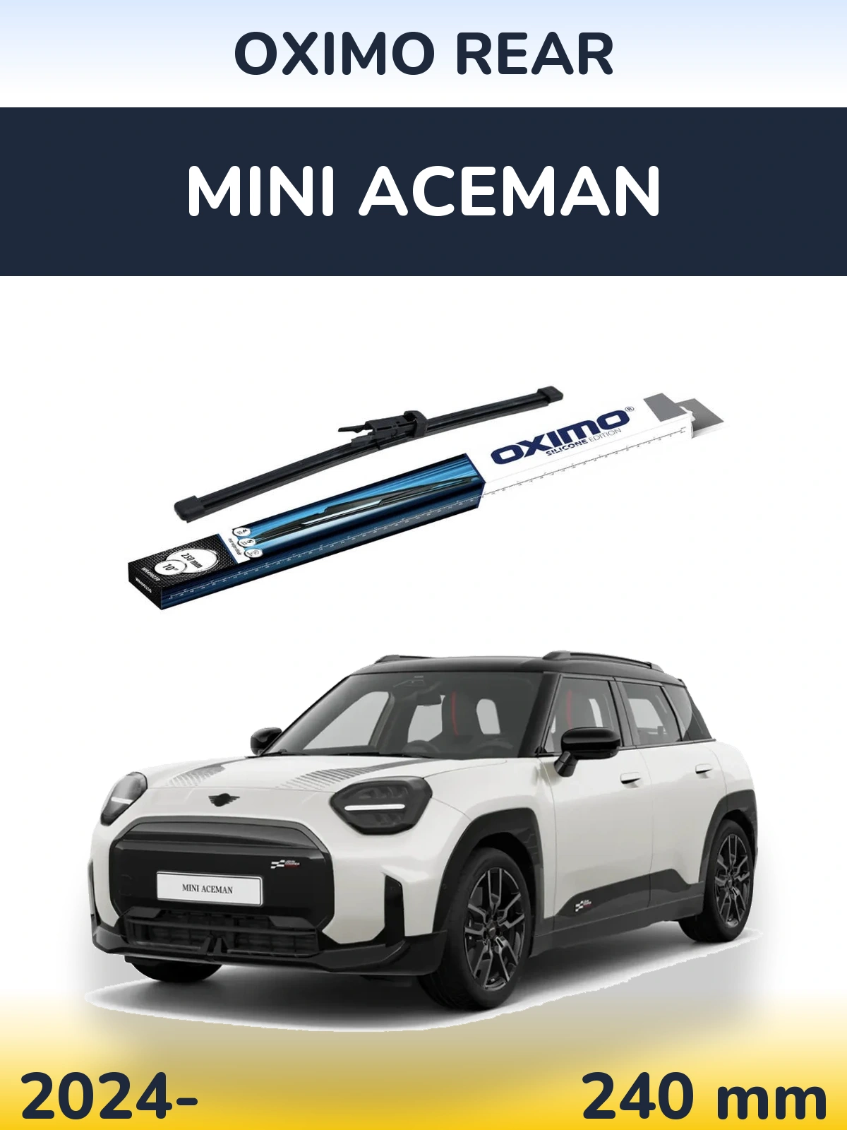 Rear wiper blade Oximo Rear 250 mm for MINI Aceman 2024-2026