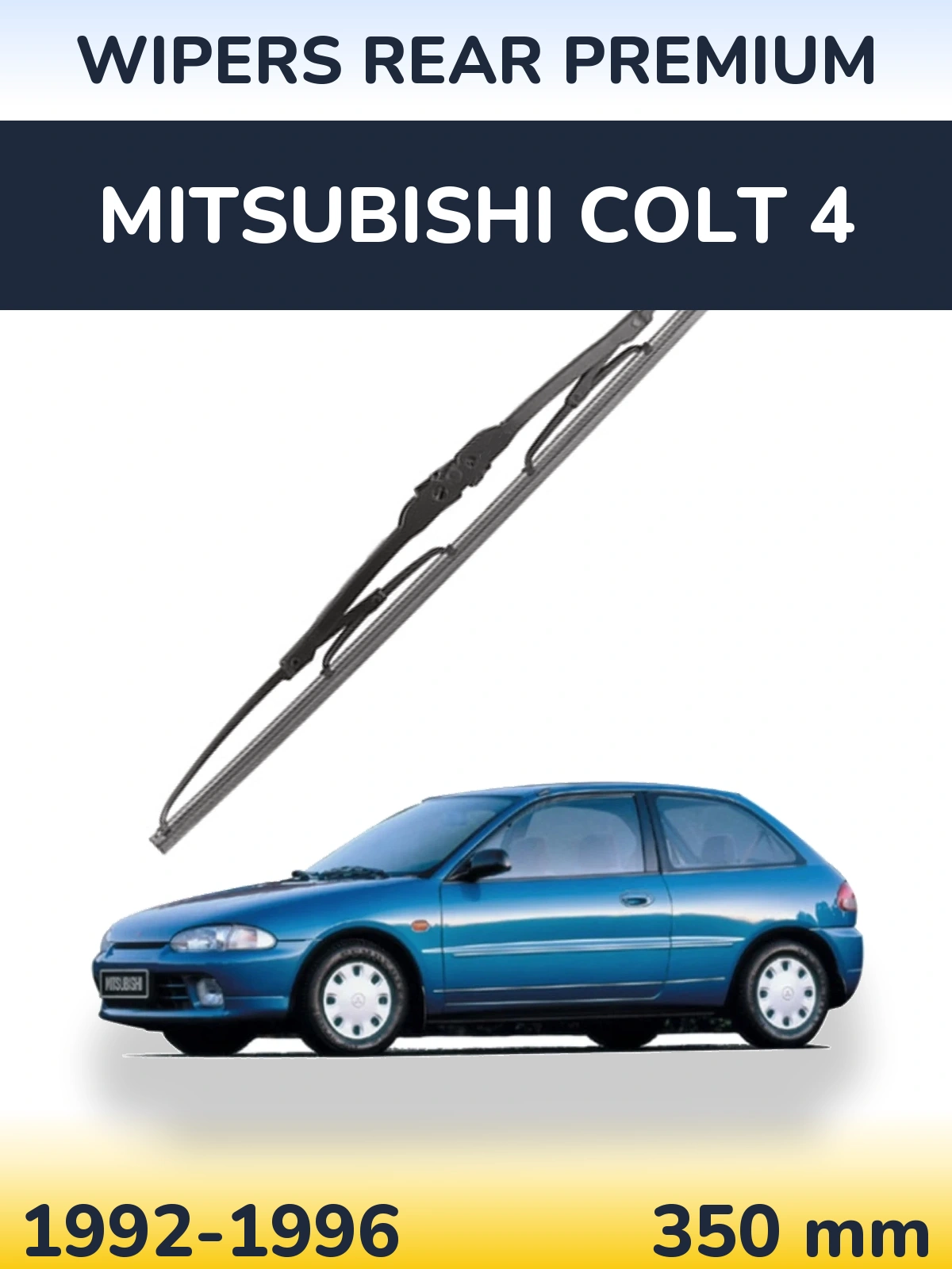 Rear wiper blade WIPERS REAR PREMIUM 350 mm for Mitsubishi Colt 4 1992-1996