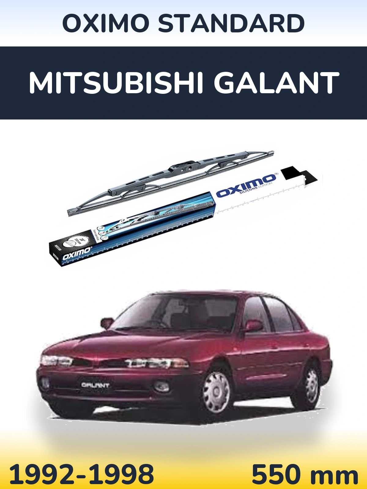 Rear wiper blade Oximo Standard 550 mm for Mitsubishi Galant 1992-1998