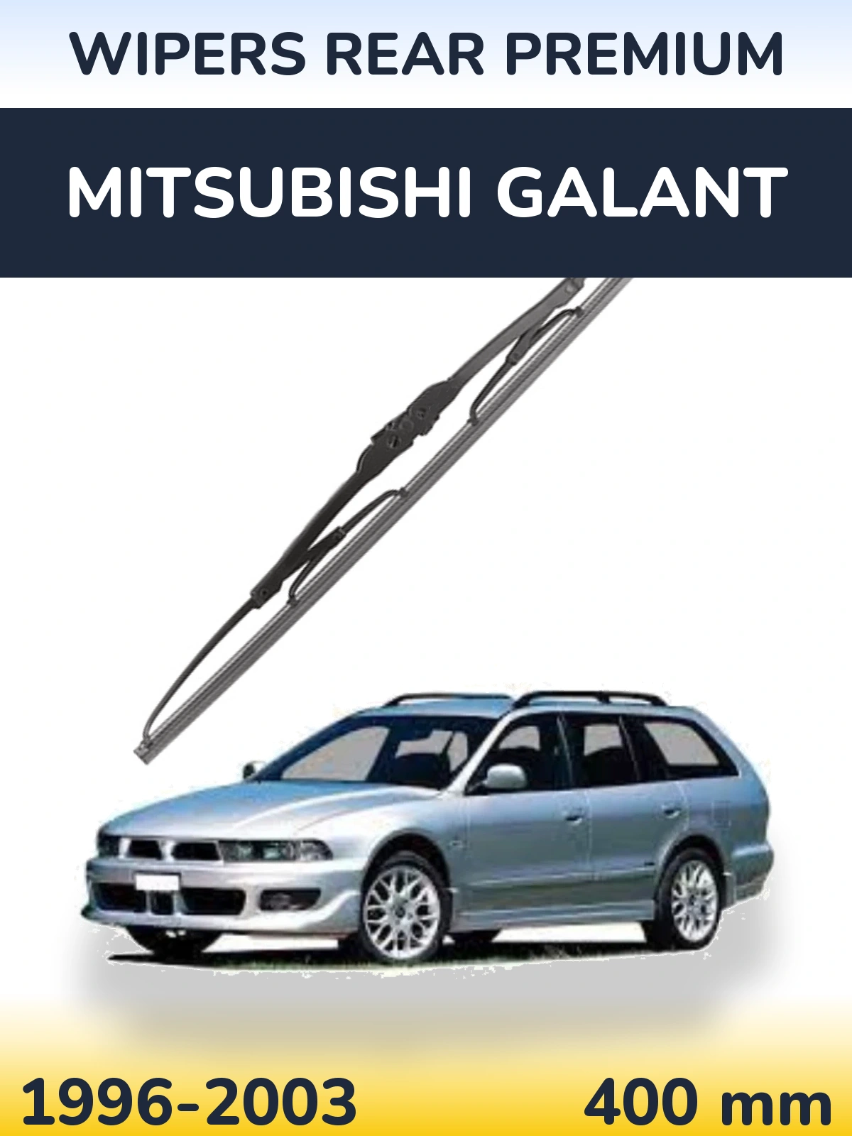 Rear wiper blade WIPERS REAR PREMIUM 400 mm for Mitsubishi Galant 1996-2003