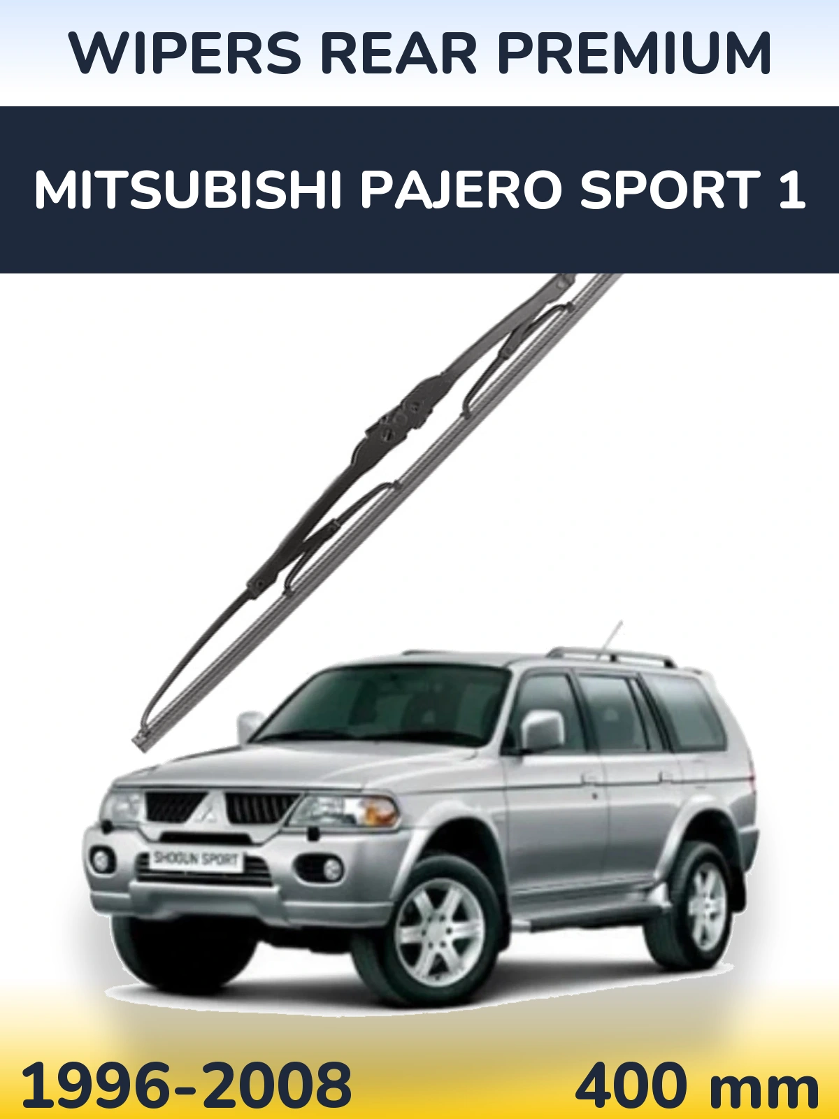 Задний дворник WIPERS REAR PREMIUM 400 мм для Mitsubishi Pajero Sport 1 1996-2008