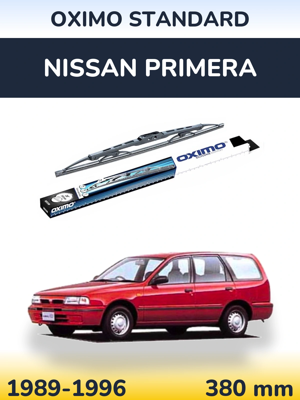 Rear wiper blade Oximo Standard 375 mm for Nissan Primera 1989-1996