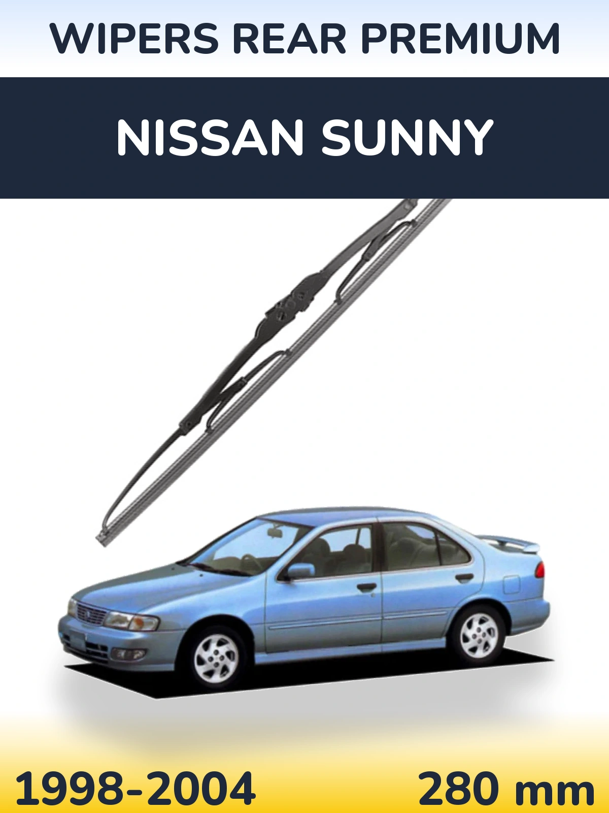 Rear wiper blade WIPERS REAR PREMIUM 280 mm for Nissan Sunny 1998-2004