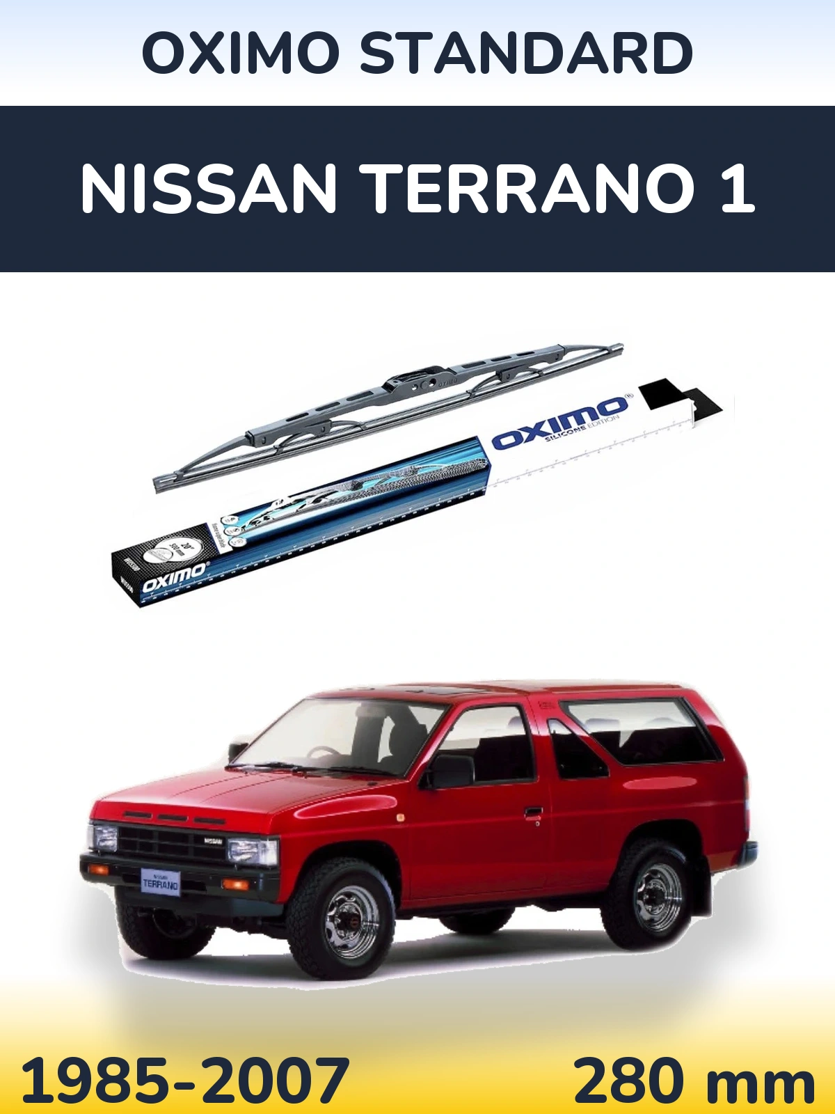 Rear wiper blade Oximo Standard 275 mm for Nissan Terrano 1 1985-2007