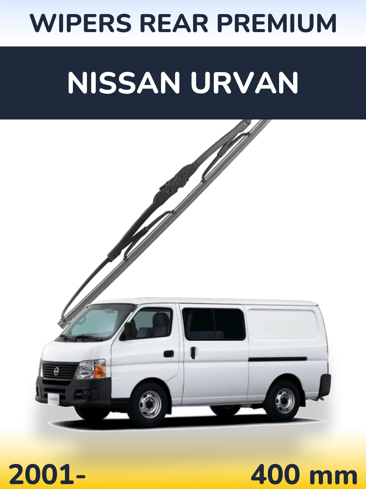 Задний дворник WIPERS REAR PREMIUM 400 мм для Nissan Urvan 2001-2026