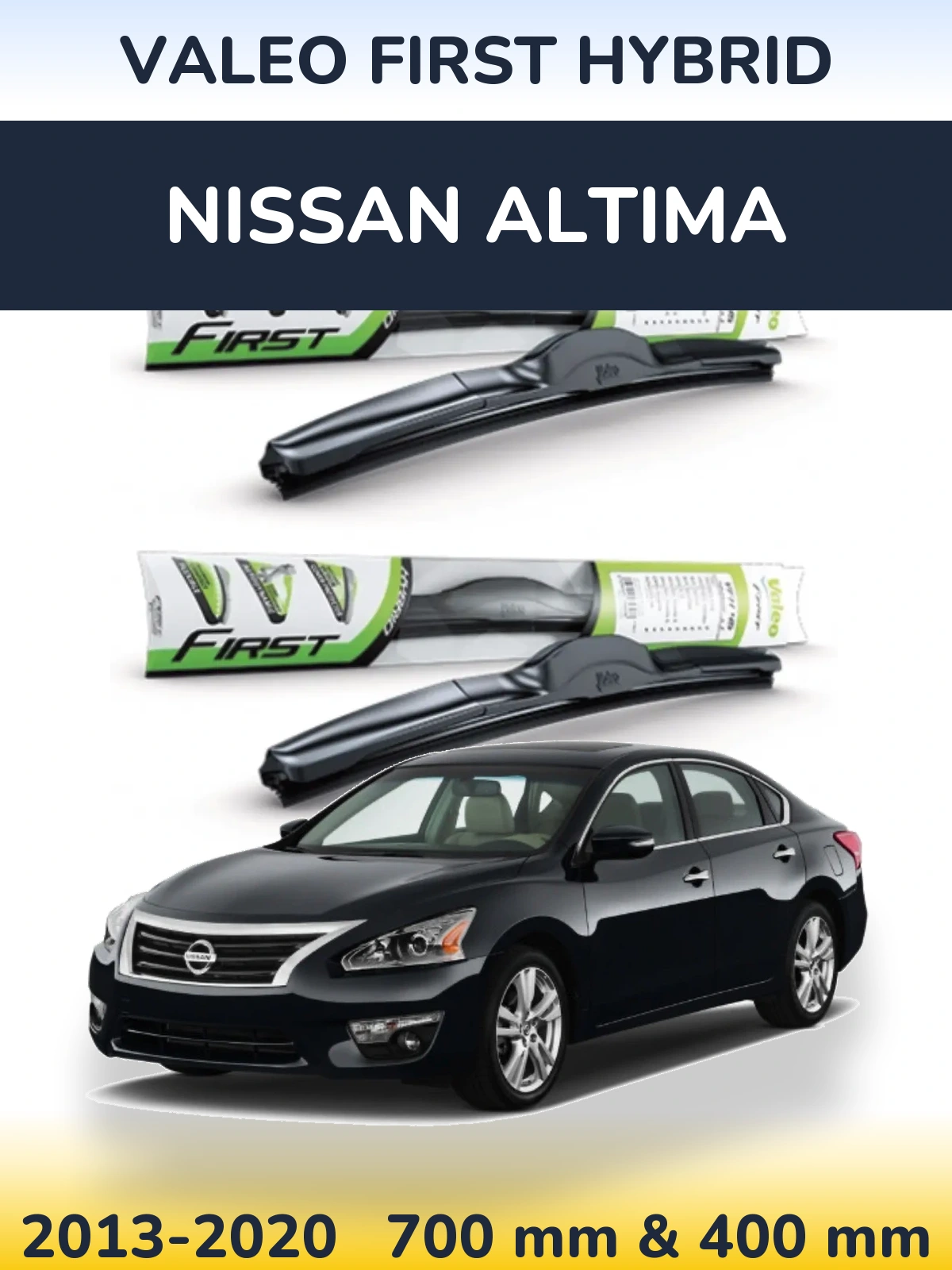 Комплект передніх щіток Valeo First Hybrid 700 & 400 мм для Nissan Altima 2013-2020