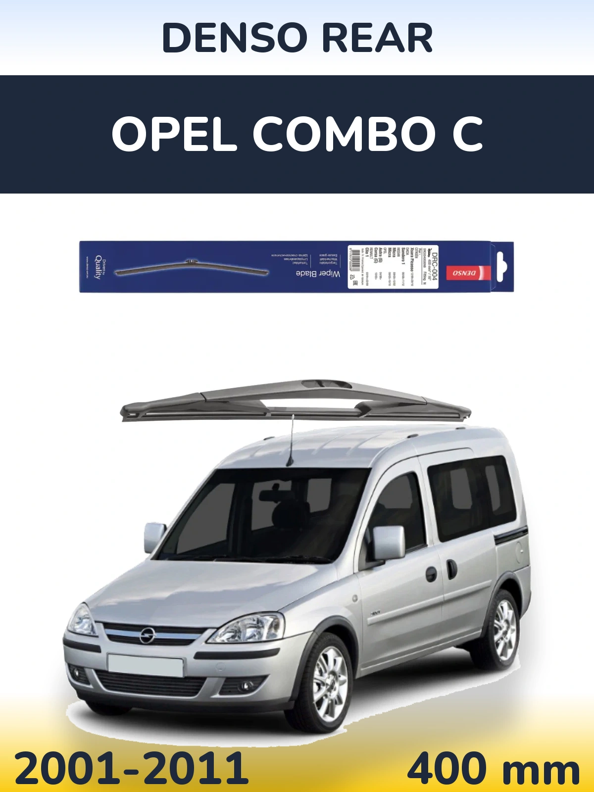 Задний дворник Denso Rear 400 мм для Opel Combo C 2001-2011