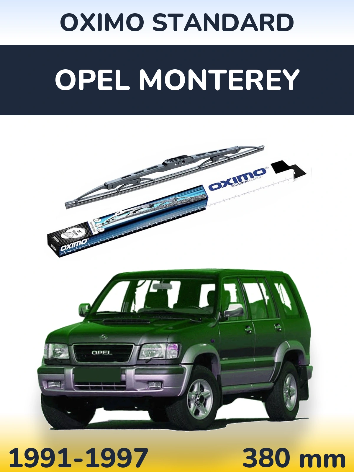 Rear wiper blade Oximo Standard 375 mm for Opel Monterey 1991-1997