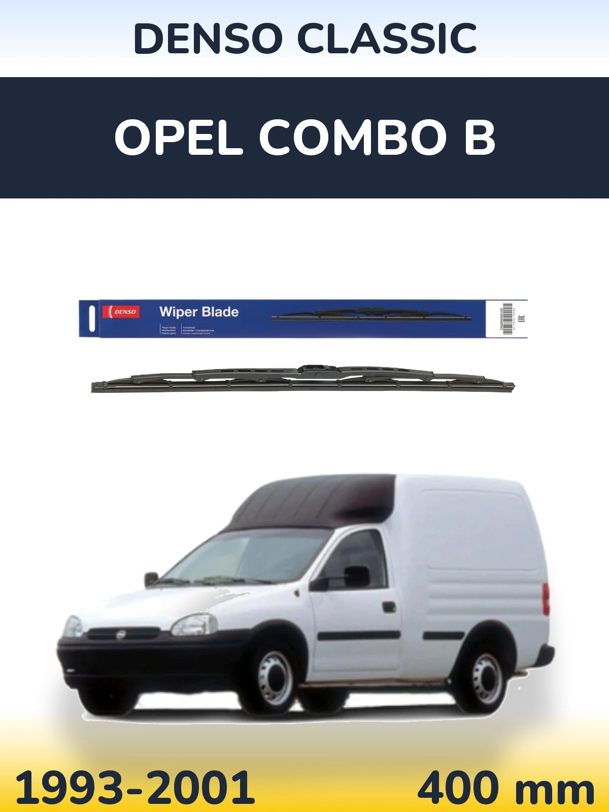 Задня щітка Denso Classic 400 мм для Opel Combo B 1993-2001