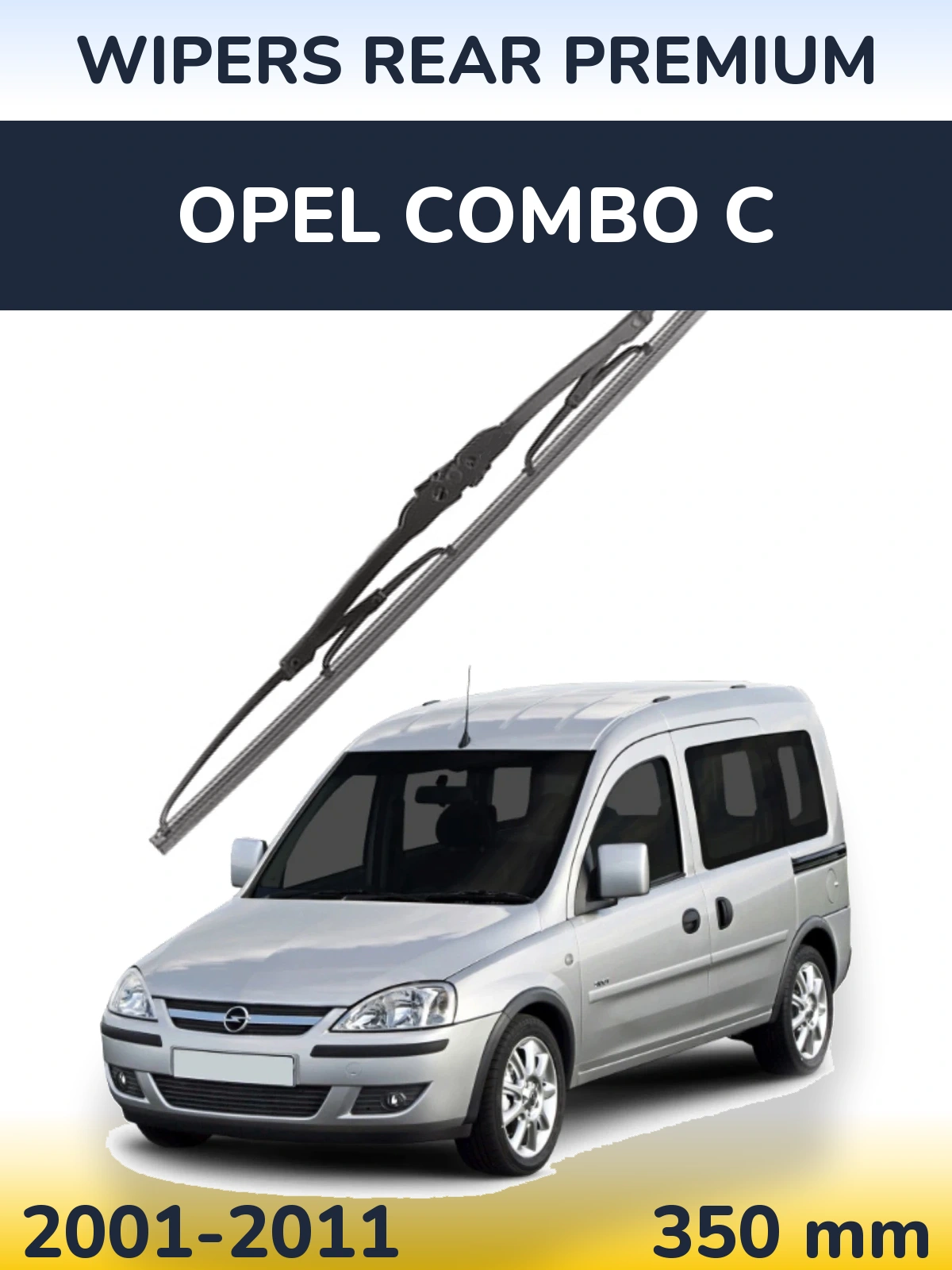 Задня щітка WIPERS REAR PREMIUM 350 мм для Opel Combo C 2001-2011