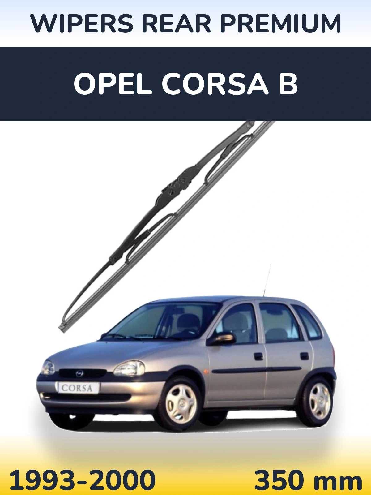 Rear wiper blade WIPERS REAR PREMIUM 350 mm for Opel Corsa B 1993-2000