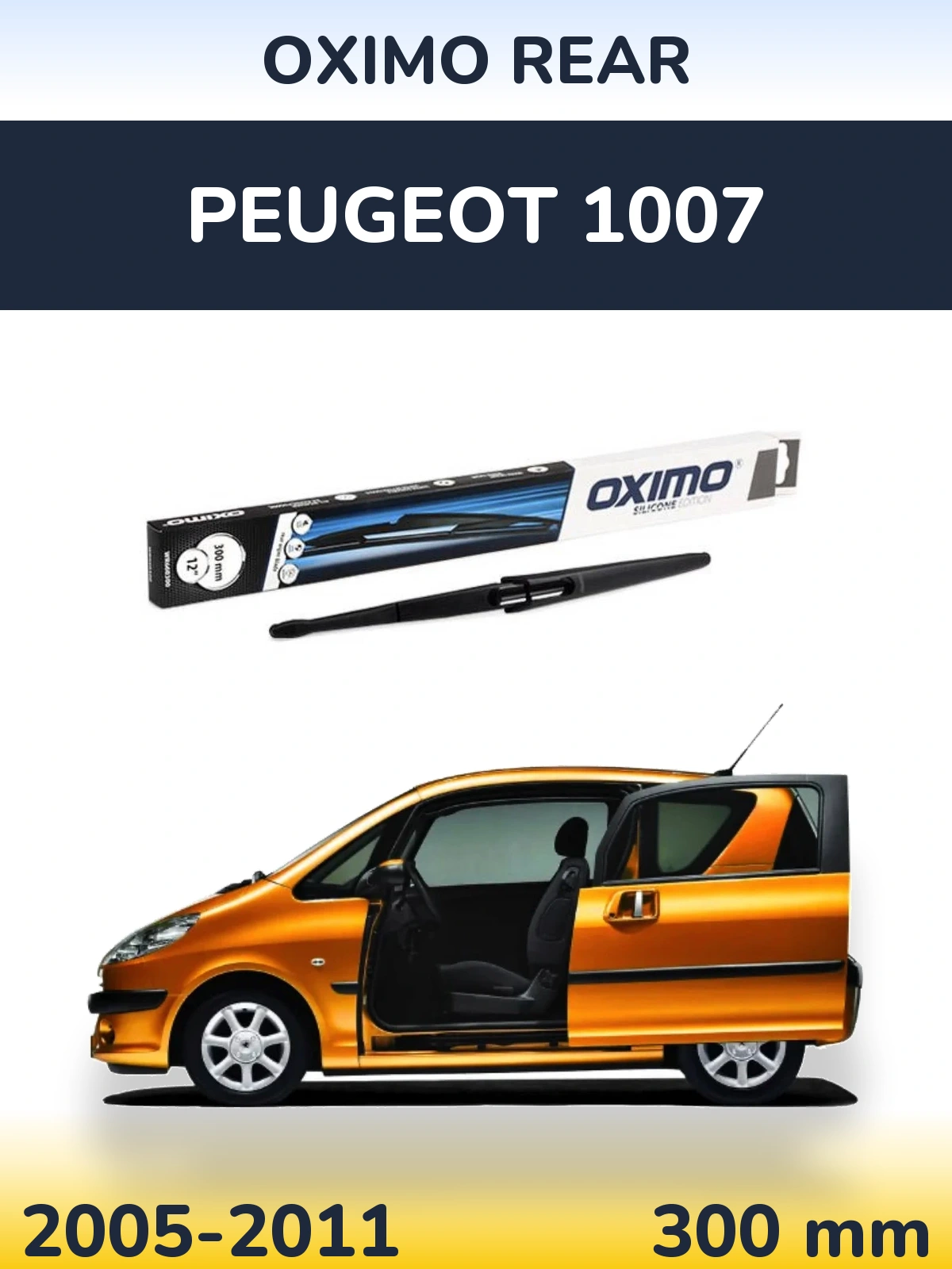 Rear wiper blade Oximo Rear 300 mm for Peugeot 1007 2005-2011