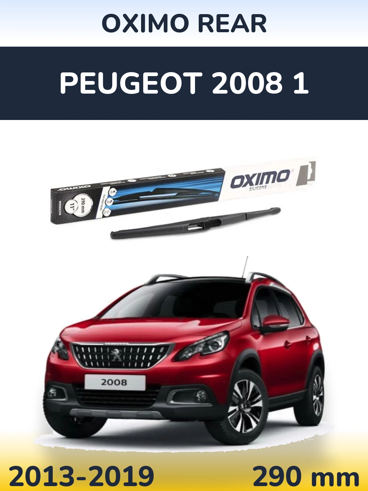 Rear wiper blade Oximo Rear 290 mm for Peugeot 2008 1 2013-2019