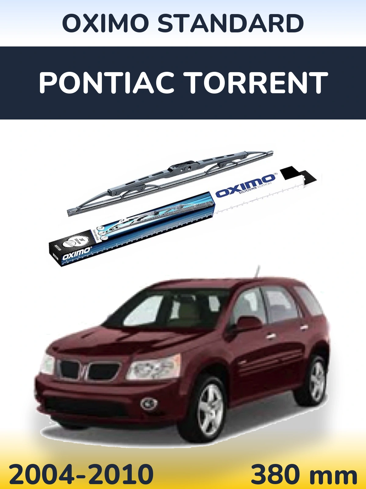 Задня щітка Oximo Standard 375 мм для Pontiac Torrent 2004-2010