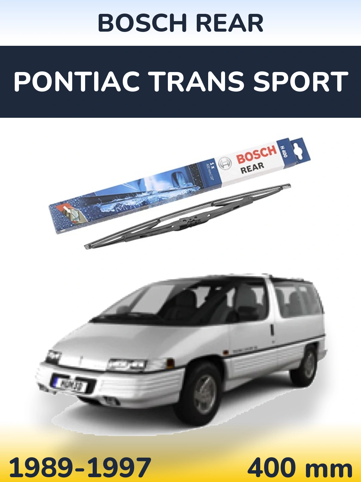Rear wiper blade BOSCH Rear 400 mm for Pontiac Trans Sport 1989-1997