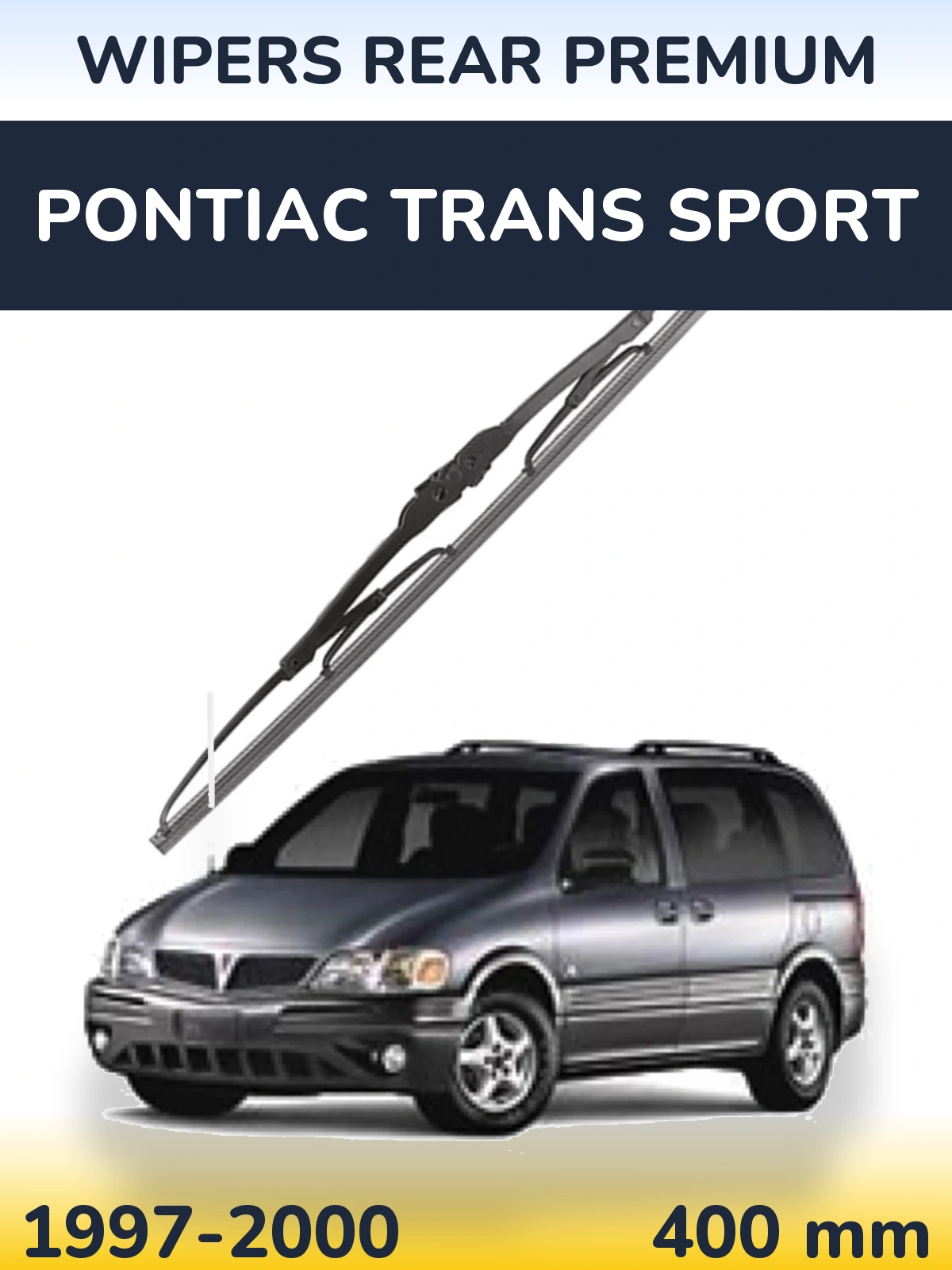 Rear wiper blade WIPERS REAR PREMIUM 400 mm for Pontiac Trans Sport 1997-2000