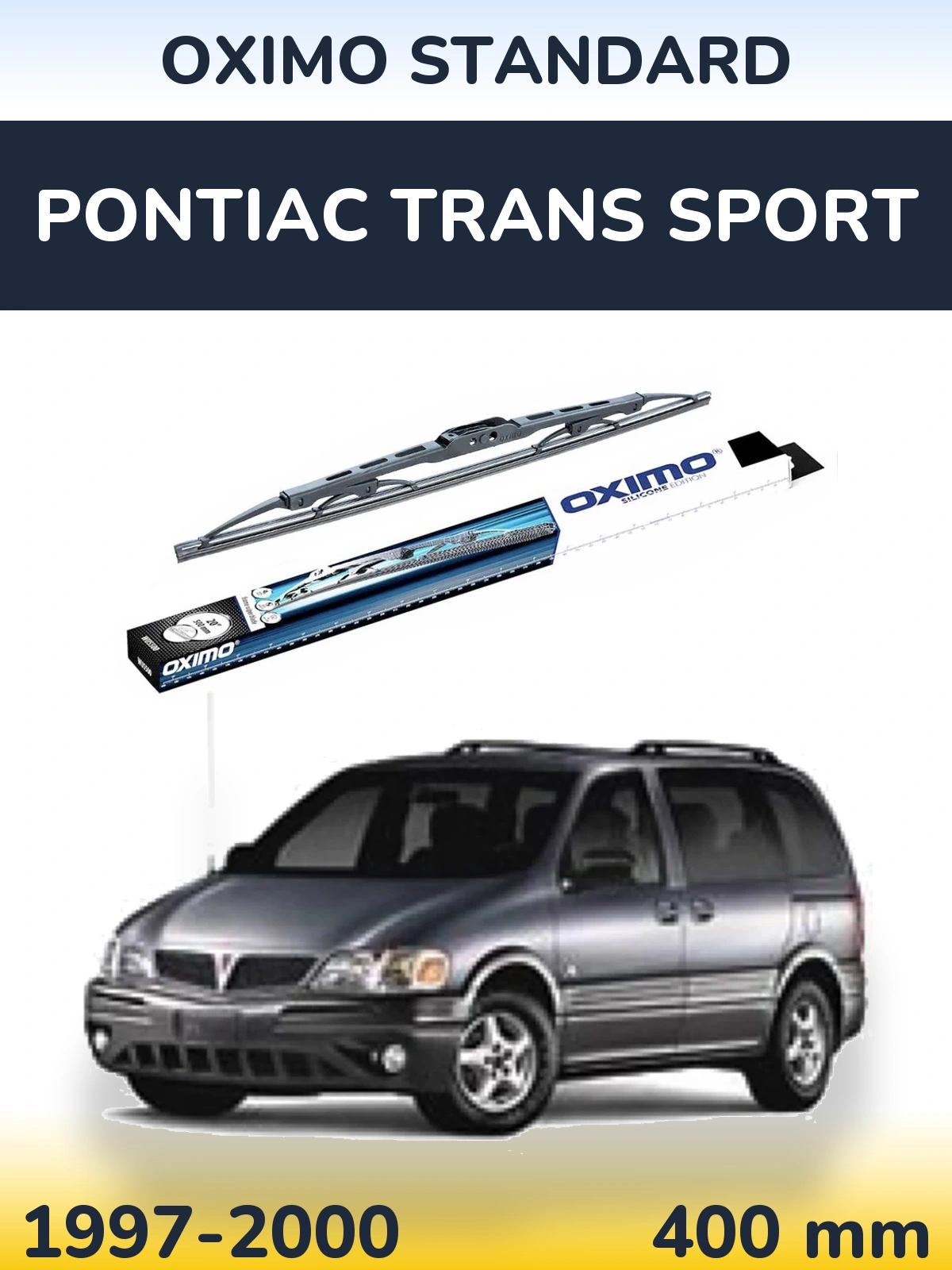 Задня щітка Oximo Standard 400 мм для Pontiac Trans Sport 1997-2000