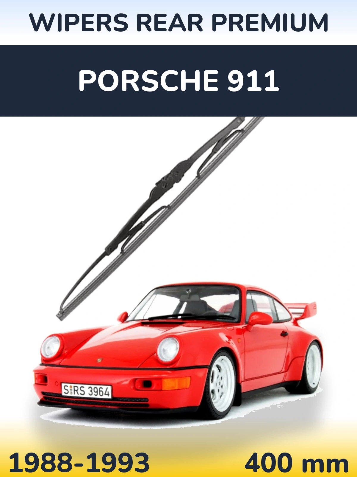 Rear wiper blade WIPERS REAR PREMIUM 400 mm for Porsche 911 1988-1993