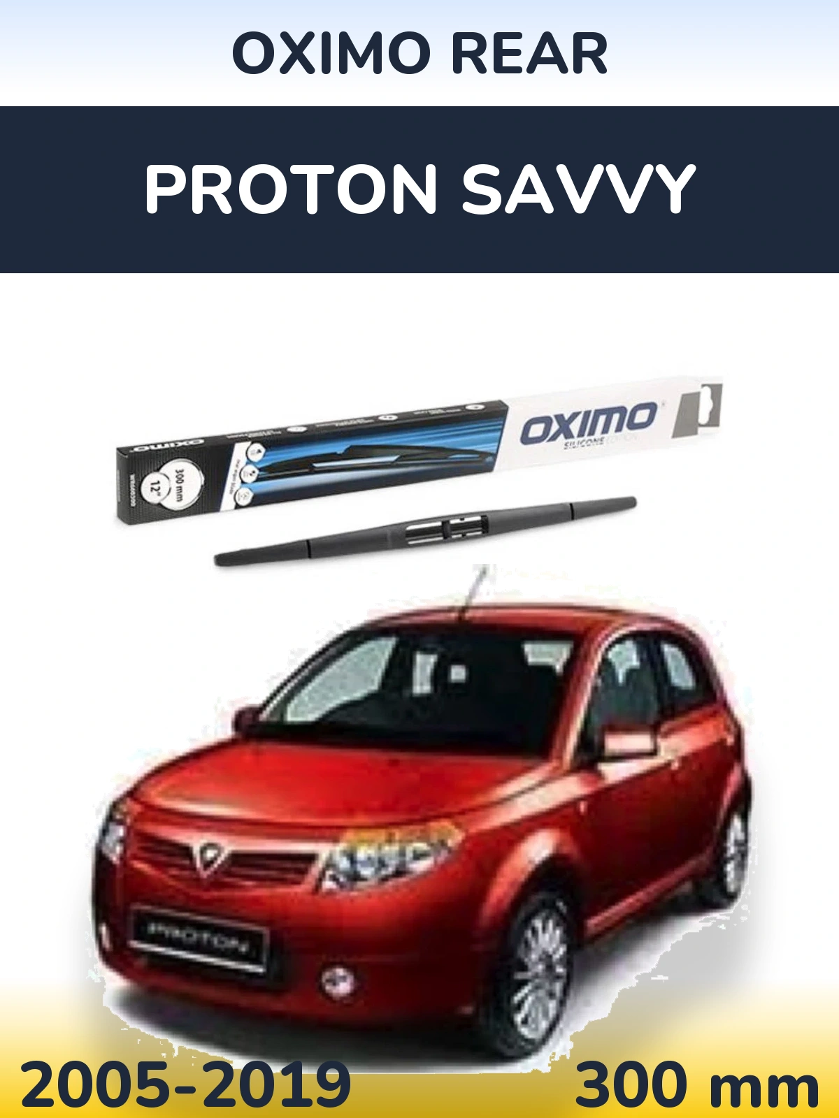 Rear wiper blade Oximo Rear 300 mm for Proton Savvy 2005-2019